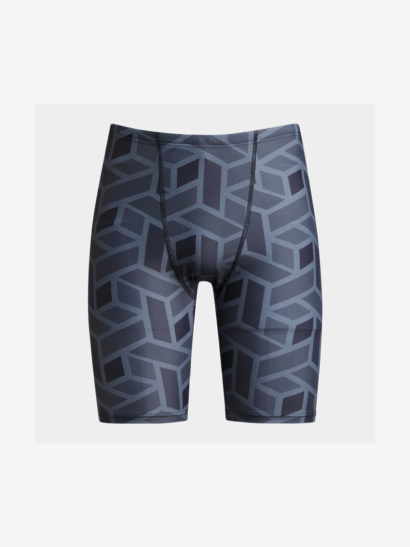 TS Men's All-Over Print Grey Swim Jammer - Durable, Stylish Performance Swimwear