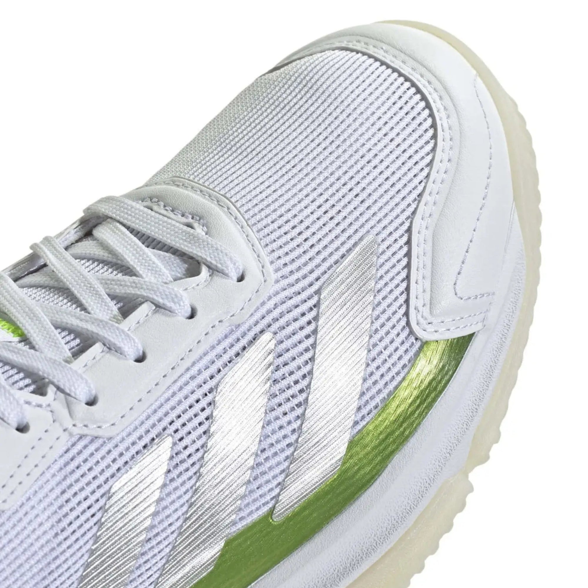Adidas Courtquick Padel Shoes W - White/Lucid Lemon - Toe