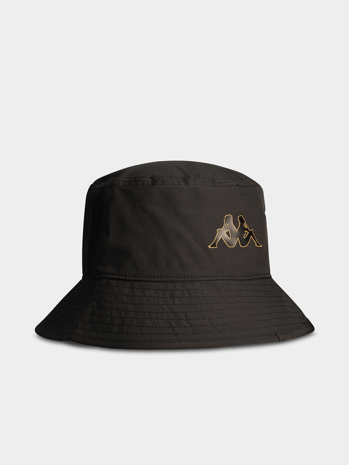 Official Kappa Kaizer Chiefs Kano Black Yellow Adjustable Fan Bucket Hat