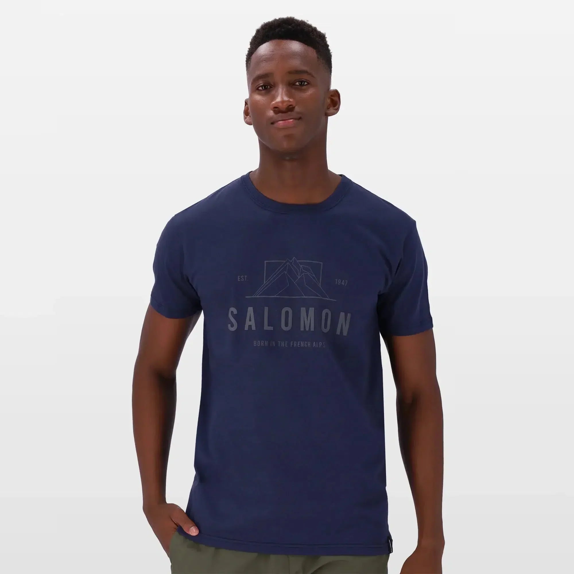 Salomon Men's Gravity Performance Cotton Tee Shirt - Breathable, Soft, Stylish