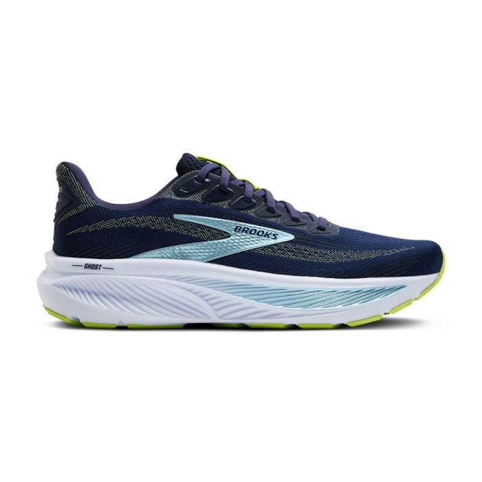 Brooks Ghost 17 Peacoat/Lime/Blue Wide 2e