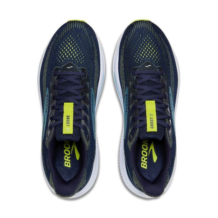 Brooks Ghost 17 Peacoat/Lime/Blue Wide 2e