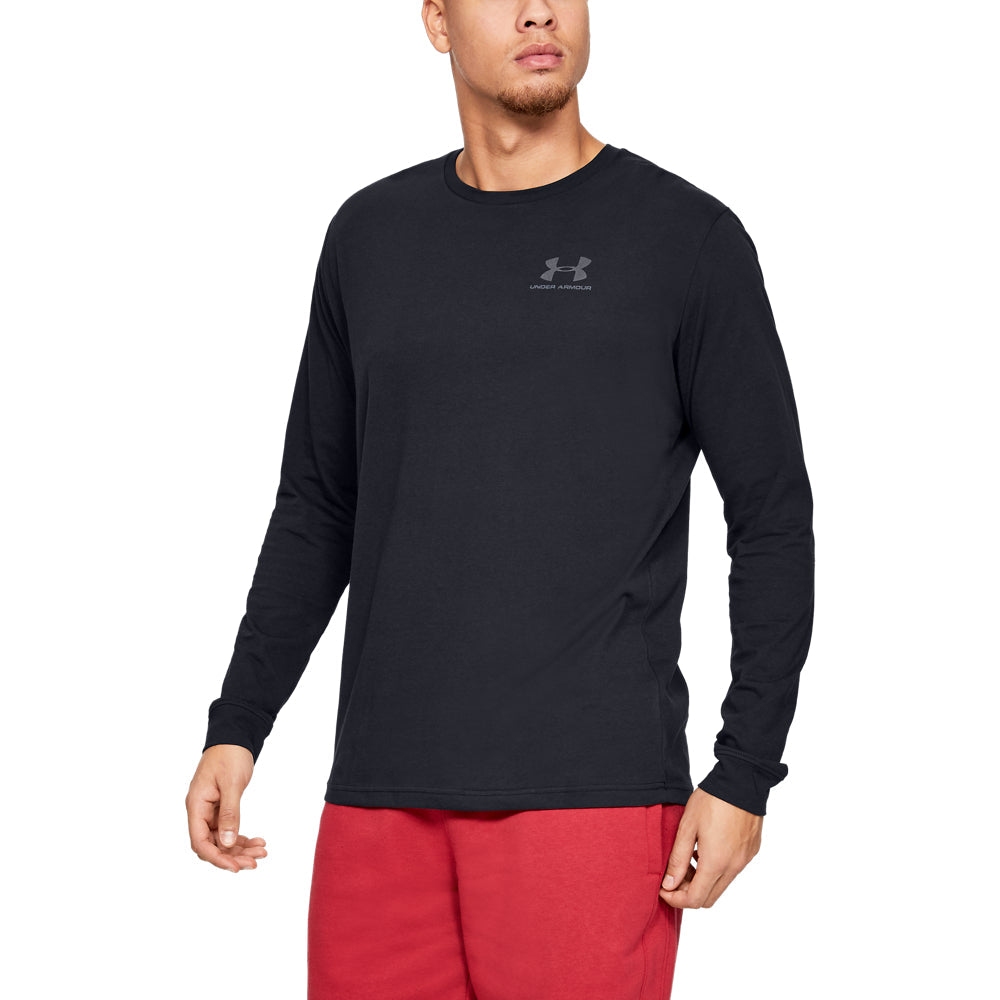 Under Armour Sportstyle Left Chest Long Sleeve Black